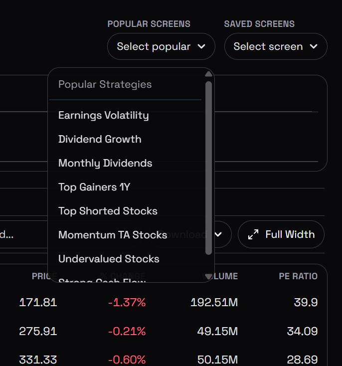 Stock Screener: From 8,000 Stocks to 20 in Seconds - Stocknear